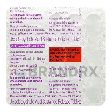 Ursocol SR 450 mg Sun Pharmaceuticals Industries