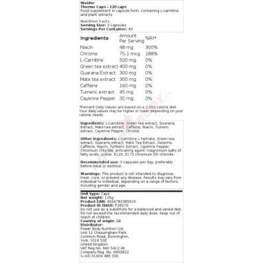 Weider Thermo Caps Weider